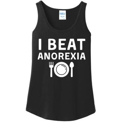 I Beat Survived Anorexia Awareness Survivor Ladies Essential Tank