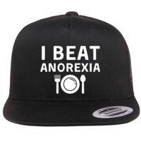 I Beat Survived Anorexia Awareness Survivor Flat Bill Trucker Hat