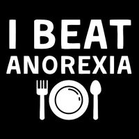 I Beat Survived Anorexia Awareness Survivor Flat Bill Trucker Hat
