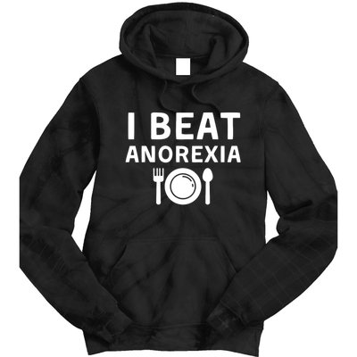 I Beat Survived Anorexia Awareness Survivor Tie Dye Hoodie