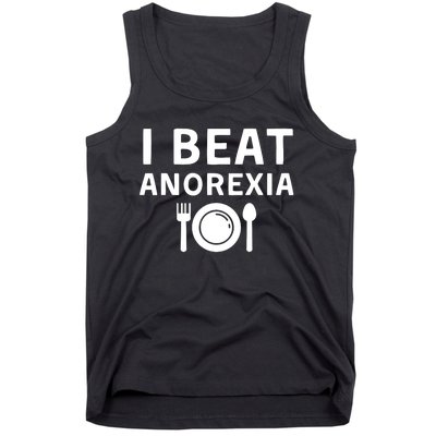 I Beat Survived Anorexia Awareness Survivor Tank Top