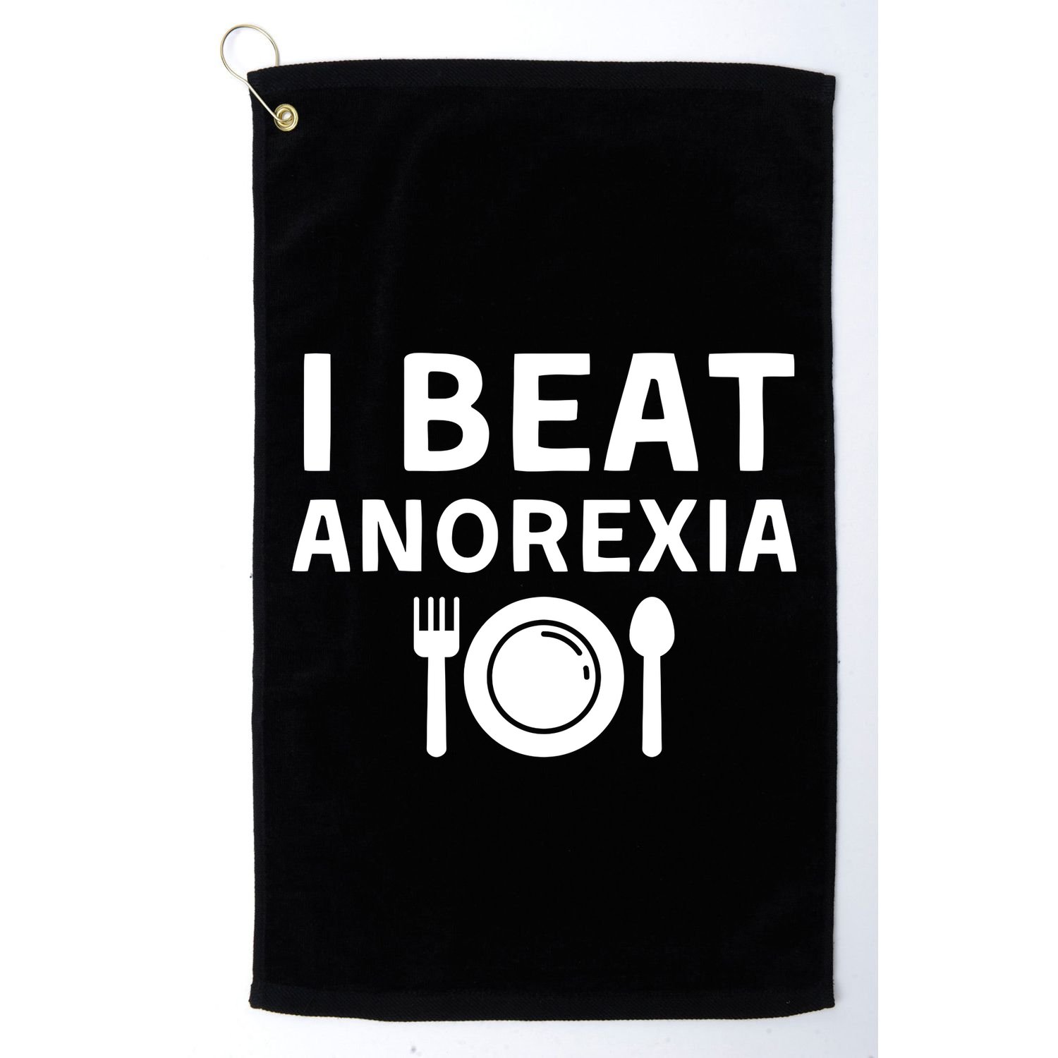 I Beat Survived Anorexia Awareness Survivor Golf Towel