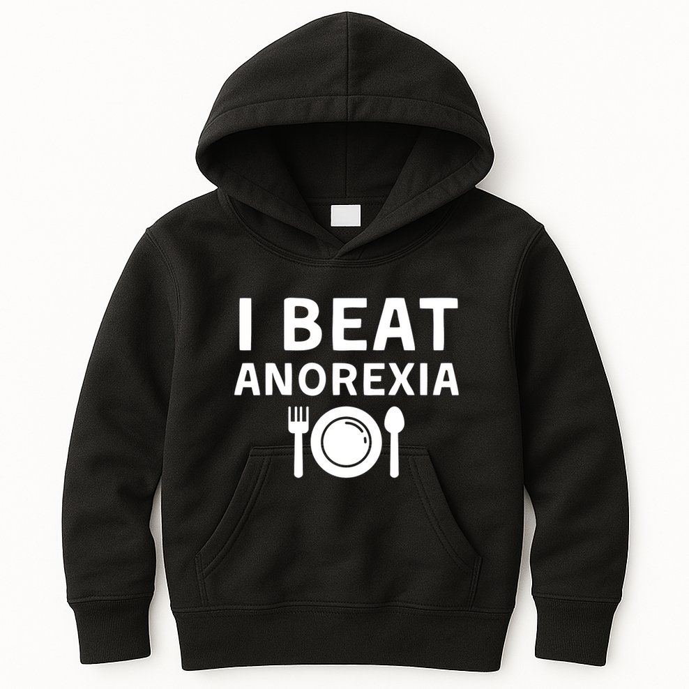 I Beat Survived Anorexia Awareness Survivor Kids Hoodie