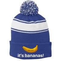 ItS Bananas Starship Stripe Pom Pom Beanie