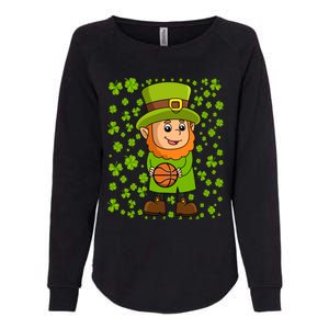 Irish Basketball St Patricks Day Leprechaun Funny Gift Womens California Wash Sweatshirt