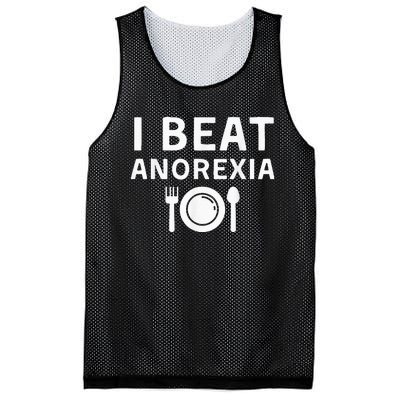 I Beat Survived Anorexia Awareness Survivor Mesh Reversible Basketball Jersey Tank