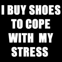 I BUY SHOES TO COPE WITH MY STRESS Visor