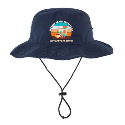 Instant Brand Strategist Just Add To Me Coffee Funny Coffee Lover Bucket Hat