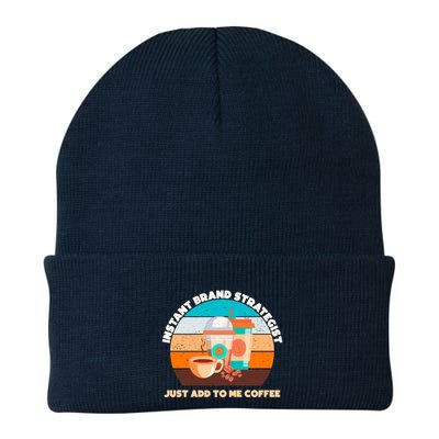 Instant Brand Strategist Just Add To Me Coffee Funny Coffee Lover Beanie