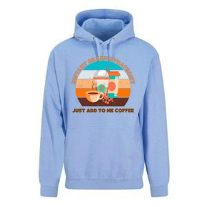 Instant Brand Strategist Just Add To Me Coffee Funny Coffee Lover Unisex Surf Hoodie