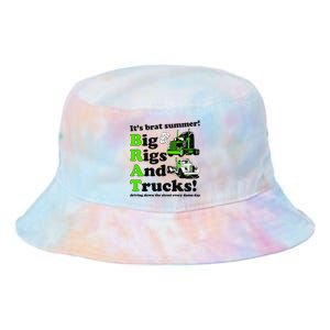 It’S Brat Summer Big Rids And Trucks Driving Down The Street Every Damn Day Tie Dye Newport Bucket Hat