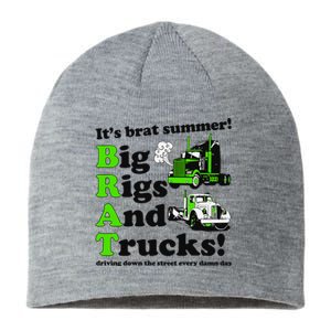 It’S Brat Summer Big Rids And Trucks Driving Down The Street Every Damn Day Sustainable Beanie