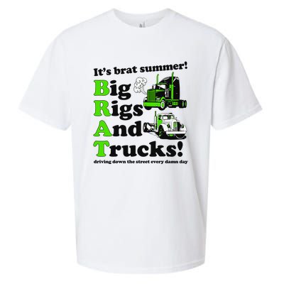 It’S Brat Summer Big Rids And Trucks Driving Down The Street Every Damn Day Sueded Cloud Jersey T-Shirt