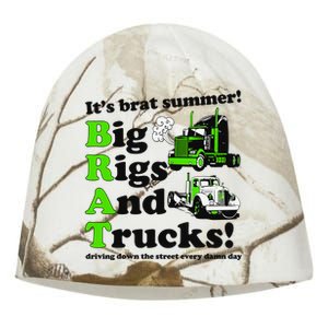 It’S Brat Summer Big Rids And Trucks Driving Down The Street Every Damn Day Kati - Camo Knit Beanie