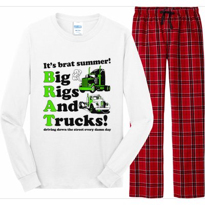 It’S Brat Summer Big Rids And Trucks Driving Down The Street Every Damn Day Long Sleeve Pajama Set