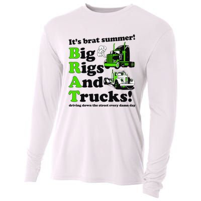 It’S Brat Summer Big Rids And Trucks Driving Down The Street Every Damn Day Cooling Performance Long Sleeve Crew