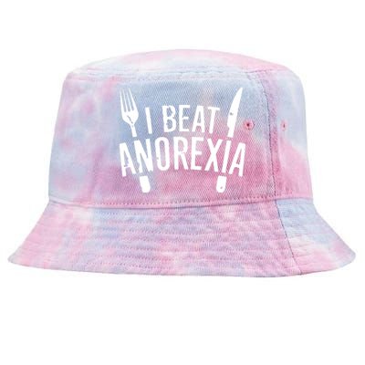 I Beat Survived Anorexia Awareness Survivor Tie-Dyed Bucket Hat