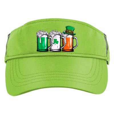 Irish Beer Ireland Flag St Patricks Day Men Women Leprechaun Adult Drive Performance Visor