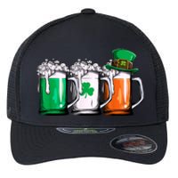 Irish Beer Ireland Flag St Patricks Day Men Women Leprechaun Flexfit Unipanel Trucker Cap