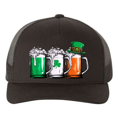 Irish Beer Ireland Flag St Patricks Day Men Women Leprechaun Yupoong Adult 5-Panel Trucker Hat