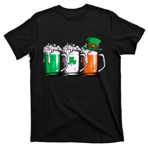 Irish Beer Ireland Flag St Patricks Day Men Women Leprechaun T-Shirt