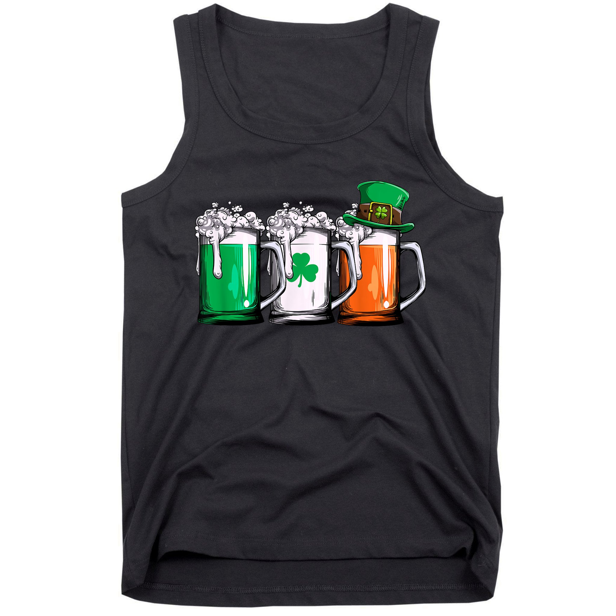 Irish Beer Ireland Flag St Patricks Day Men Women Leprechaun Tank Top
