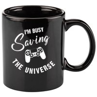 I'm Busy Saving The Universe Gamer 11oz C Handle Ceramic Mug