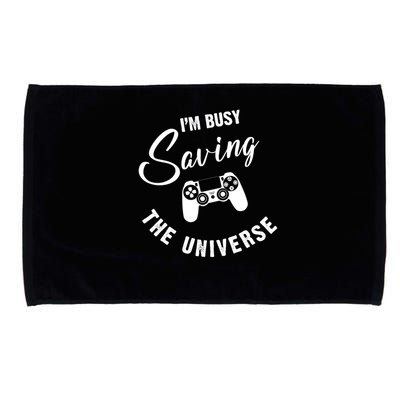 I'm Busy Saving The Universe Gamer Microfiber Hand Towel