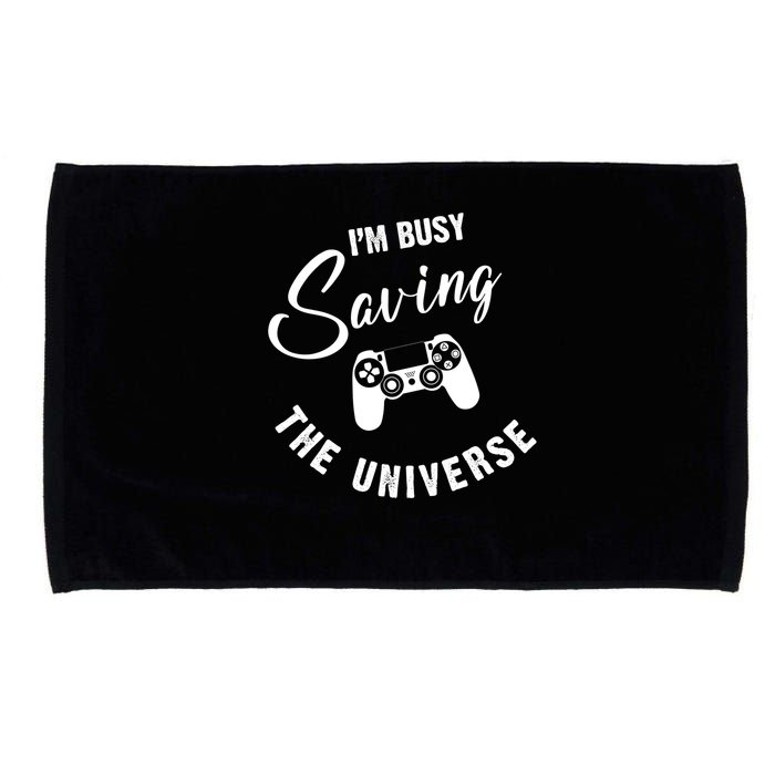 I'm Busy Saving The Universe Gamer Microfiber Hand Towel