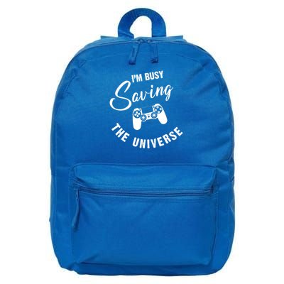 I'm Busy Saving The Universe Gamer 16 in Basic Backpack