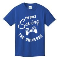 I'm Busy Saving The Universe Gamer Kids T-Shirt