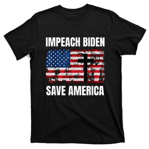 Impeach Biden Save America Pro America Anti Biden Impeach T-Shirt