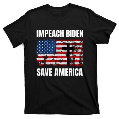 Impeach Biden Save America Pro America Anti Biden Impeach T-Shirt