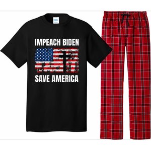 Impeach Biden Save America Pro America Anti Biden Impeach Pajama Set