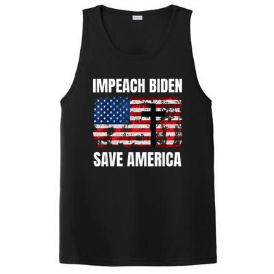 Impeach Biden Save America Pro America Anti Biden Impeach PosiCharge Competitor Tank