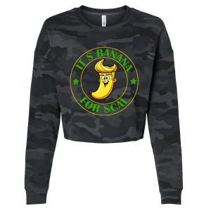 ItS Bananas Starship Trump Banana For Scales Cropped Pullover Crew