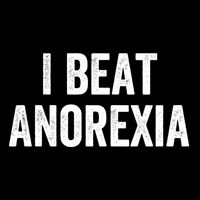 I Beat Survived Anorexia Awareness Survivor Gift Flat Bill Trucker Hat