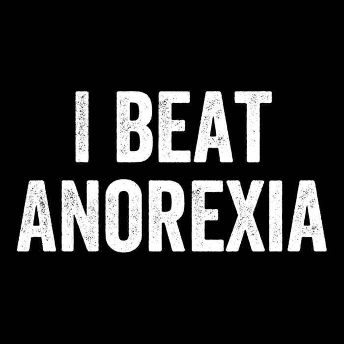 I Beat Survived Anorexia Awareness Survivor Gift Flat Bill Trucker Hat