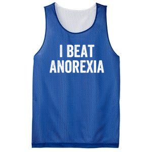 I Beat Survived Anorexia Awareness Survivor Gift Mesh Reversible Basketball Jersey Tank