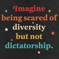 Imagine Being Scared Of Diversity But Not Dictatorship Knit Cap Winter Beanie