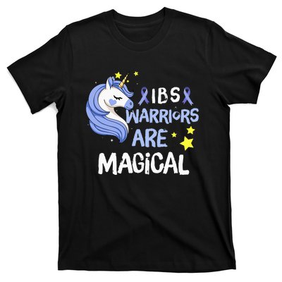 Irritable Bowel Syndrome Warriors Unicorn IBS Periwinkle T-Shirt