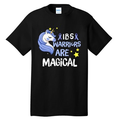 Irritable Bowel Syndrome Warriors Unicorn IBS Periwinkle Tall T-Shirt