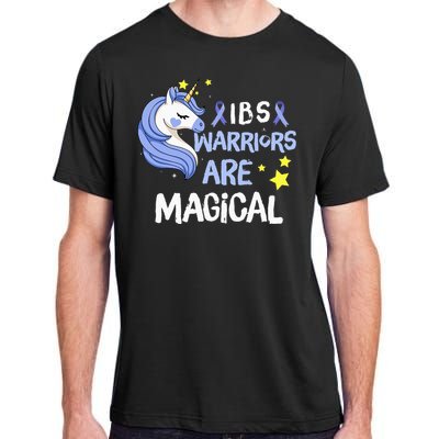 Irritable Bowel Syndrome Warriors Unicorn IBS Periwinkle Adult ChromaSoft Performance T-Shirt