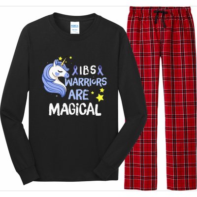 Irritable Bowel Syndrome Warriors Unicorn IBS Periwinkle Long Sleeve Pajama Set