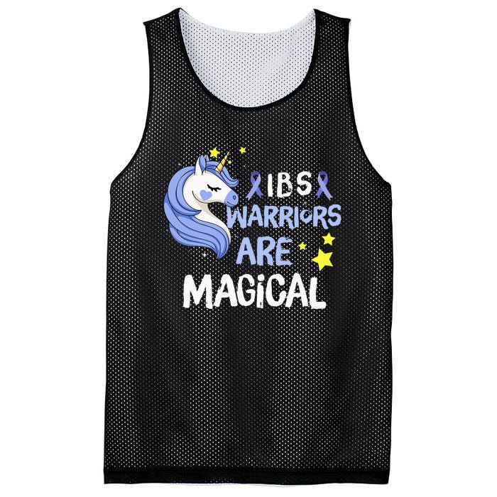 Irritable Bowel Syndrome Warriors Unicorn IBS Periwinkle Mesh Reversible Basketball Jersey Tank