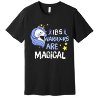 Irritable Bowel Syndrome Warriors Unicorn IBS Periwinkle Premium T-Shirt