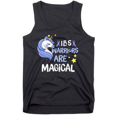 Irritable Bowel Syndrome Warriors Unicorn IBS Periwinkle Tank Top