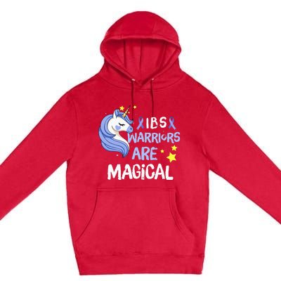 Irritable Bowel Syndrome Warriors Unicorn IBS Periwinkle Premium Pullover Hoodie