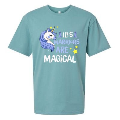 Irritable Bowel Syndrome Warriors Unicorn IBS Periwinkle Sueded Cloud Jersey T-Shirt