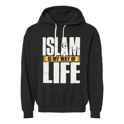 Islam Believe Symbol Muslim Sign Ramadan Religion Gift Garment-Dyed Fleece Hoodie